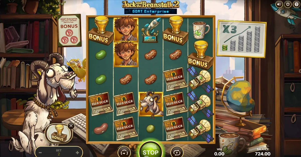 Walking Wild re-spin paying out with a x3 multiplier board in Jack and the Beanstalk 2