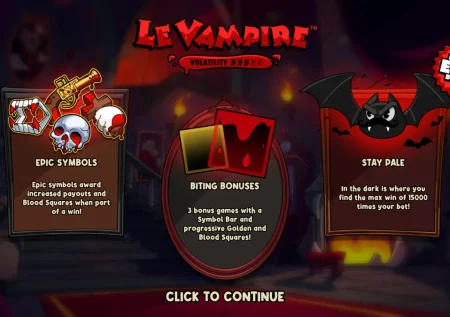 Le Vampire Slot: Free Demo, 96.36% RTP and 15,000x Max Win